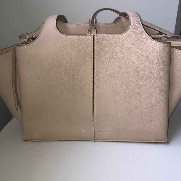 Céline Small Leather Trifold Creme/Light Pink Bag - Picture 7 of 8